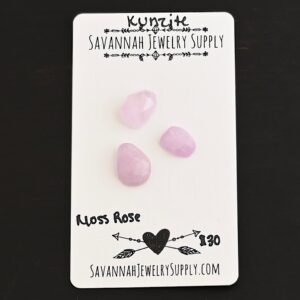 Rose Cut Kunzite Cabochons – Moss Rose