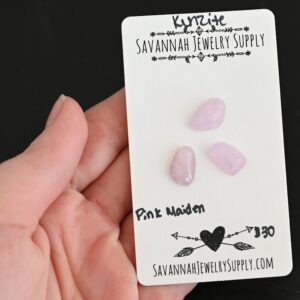 Rose Cut Kunzite Cabochons – Pink Maiden
