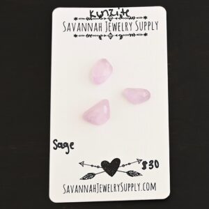 Rose Cut Kunzite Cabochons – Sage
