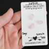 Sage Rose Cut Kunzite Cabochon Parcel shown in hand