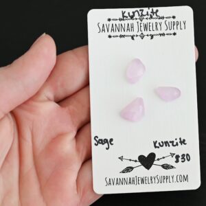 Rose Cut Kunzite Cabochons – Sage