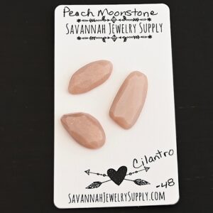 Rose Cut Peach Moonstone Cabochons – Cilantro