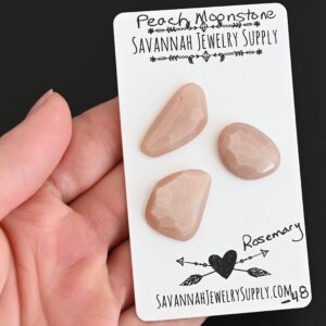 Rose Cut Peach Moonstone Cabochons – Rosemary
