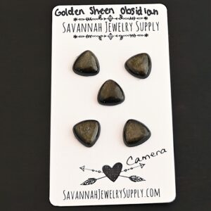 Golden Sheen Obsidian Cabochon Parcel – Camera