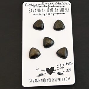 Golden Sheen Obsidian Cabochon Parcel – Clothes