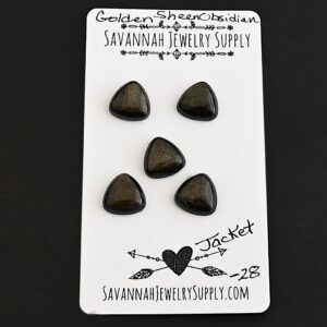 Golden Sheen Obsidian Cabochon Parcel – Jacket