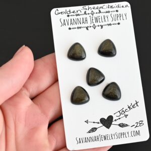 Golden Sheen Obsidian Cabochon Parcel – Jacket