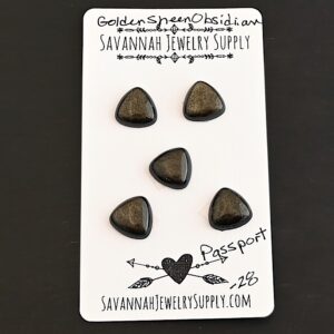 Golden Sheen Obsidian Cabochon Parcel – Passport