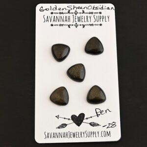 Golden Sheen Obsidian Cabochon Parcel – Pen