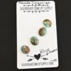 Blue Cheese Turquoise Cabochon Parcel shown on business card