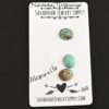 Mozzarella Turquoise Cabochon Parcel shown on business card