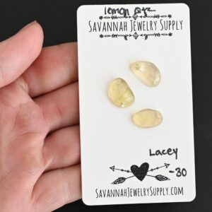 Rose Cut Lemon Quartz Cabochons – Lacey