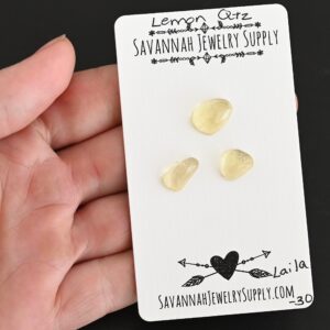 Rose Cut Lemon Quartz Cabochons – Laila