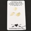 Lainey Rose Cut Lemon Quartz Cabochon Parcel shown on business card