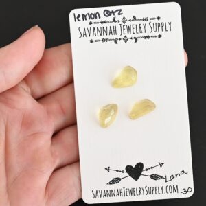 Rose Cut Lemon Quartz Cabochons – Lana