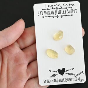 Rose Cut Lemon Quartz Cabochons – Laura