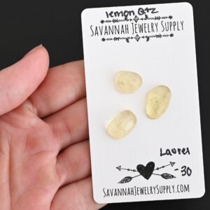 Rose Cut Lemon Quartz Cabochons – Laurel