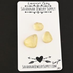 Rose Cut Lemon Quartz Cabochons – Layla