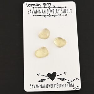 Rose Cut Lemon Quartz Cabochons – Leah