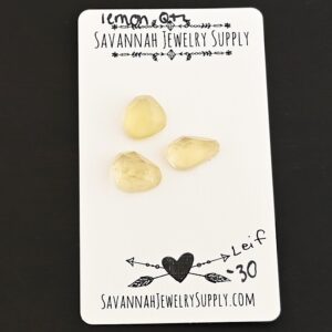Rose Cut Lemon Quartz Cabochons – Leif