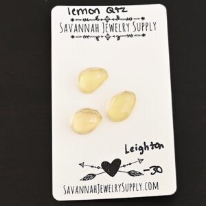 Rose Cut Lemon Quartz Cabochons – Leighton