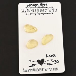 Rose Cut Lemon Quartz Cabochons – Lena