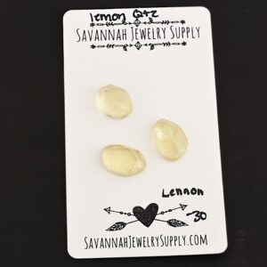 Rose Cut Lemon Quartz Cabochons – Lennon