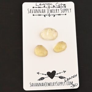 Rose Cut Lemon Quartz Cabochons – Lennox