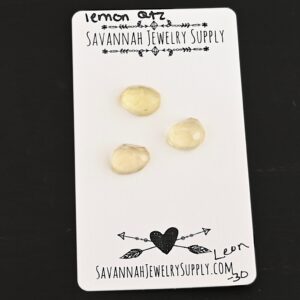 Rose Cut Lemon Quartz Cabochons – Leon