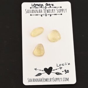 Rose Cut Lemon Quartz Cabochons – Leslie