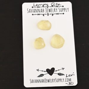 Rose Cut Lemon Quartz Cabochons – Levi