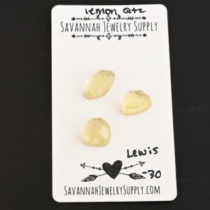 Rose Cut Lemon Quartz Cabochons – Lewis