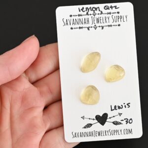 Rose Cut Lemon Quartz Cabochons – Lewis