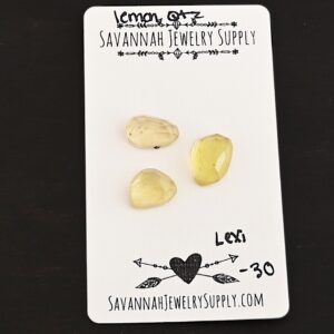 Rose Cut Lemon Quartz Cabochons – Lexi