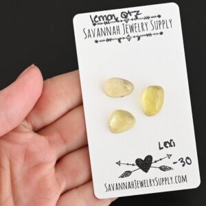 Rose Cut Lemon Quartz Cabochons – Lexi