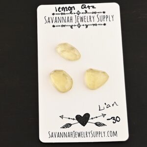 Rose Cut Lemon Quartz Cabochons – Lian