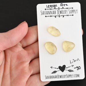 Rose Cut Lemon Quartz Cabochons – Lian