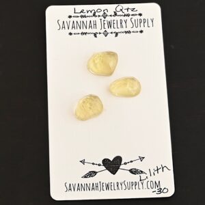 Rose Cut Lemon Quartz Cabochons – Lilith