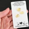 Lilith Rose Cut Lemon Quartz Cabochon Parcel shown in hand