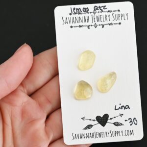 Rose Cut Lemon Quartz Cabochons – Lina
