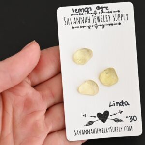 Rose Cut Lemon Quartz Cabochons – Linda
