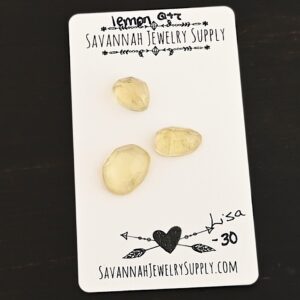 Rose Cut Lemon Quartz Cabochons – Lisa
