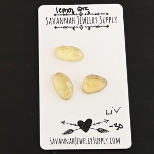Rose Cut Lemon Quartz Cabochons – Liv