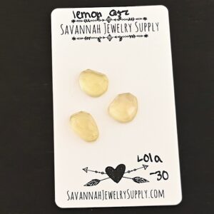 Rose Cut Lemon Quartz Cabochons – Lola