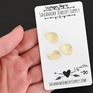 Rose Cut Lemon Quartz Cabochons – Loretta