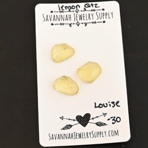 Rose Cut Lemon Quartz Cabochons – Louise