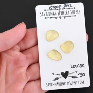 Rose Cut Lemon Quartz Cabochons – Louise