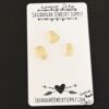 Luca Rae Rose Cut Lemon Quartz Cabochon Parcel shown on business card
