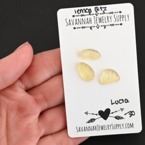 Rose Cut Lemon Quartz Cabochons – Lucia