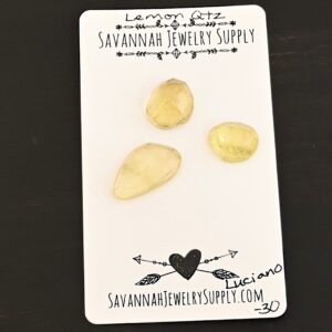 Rose Cut Lemon Quartz Cabochons – Luciano